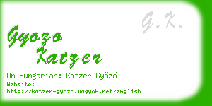 gyozo katzer business card
